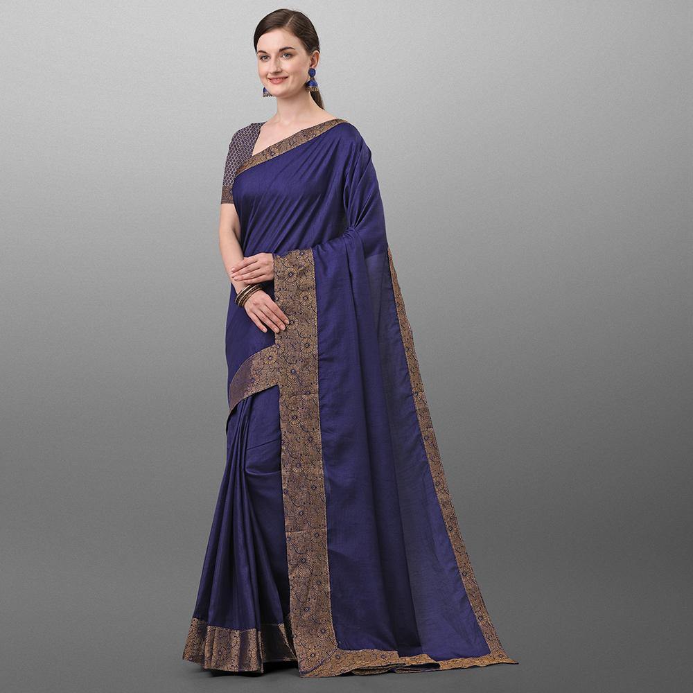 Banarasi verzierter Saree mit Jacquard-Boarder