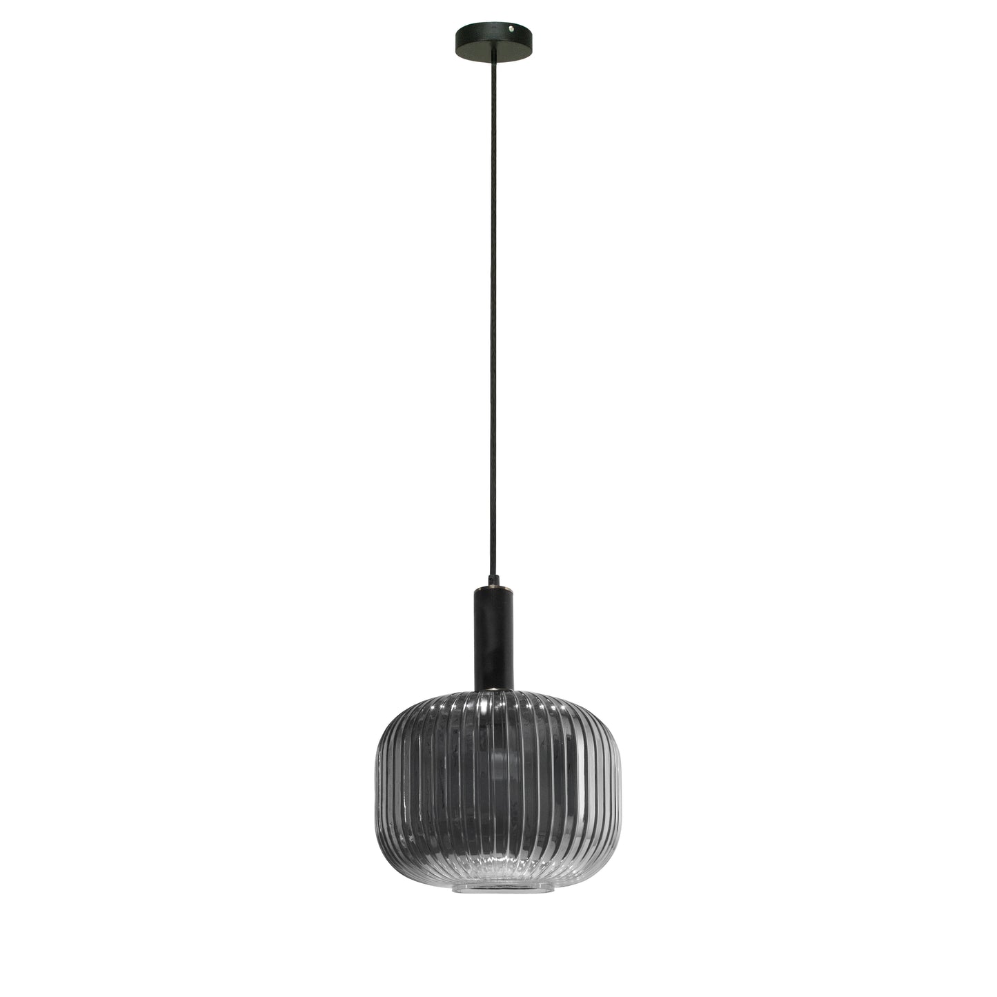 Canyon Home Contemporary Pendant Light Fixture with Grey Glass Shade, Elegant Multi Directional Ceiling Fixture for Living Room, Foyer, or Dining Areas, Dimmable Option