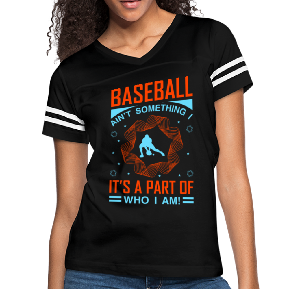 BASEBALL EI SOMETHING Naisten vintage urheilullinen T-paita