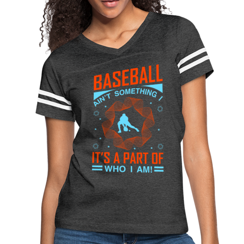 BASEBALL EI SOMETHING Naisten vintage urheilullinen T-paita